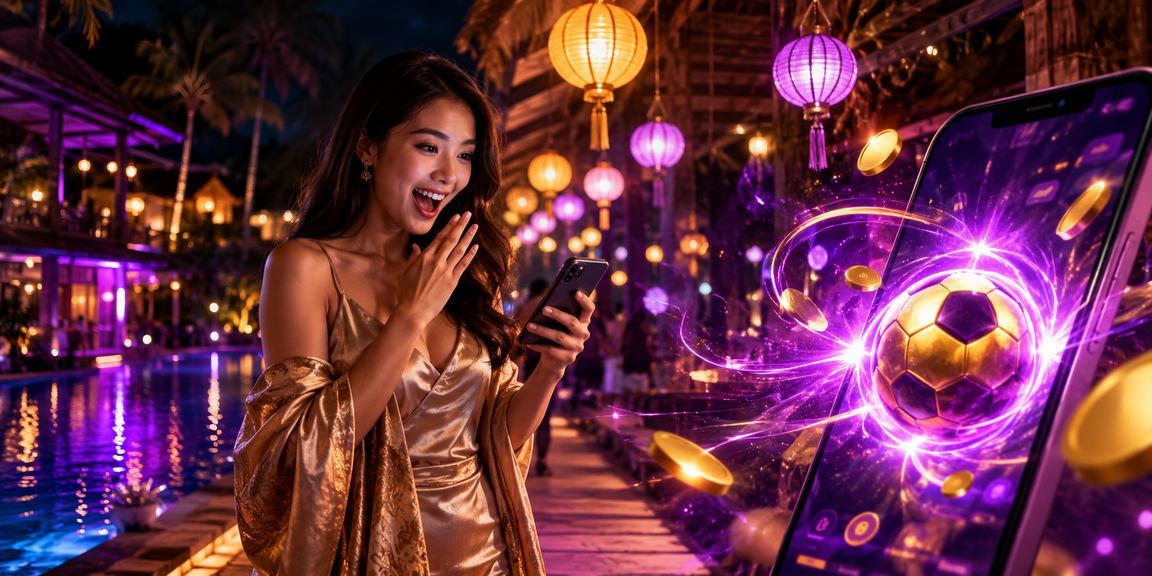 Người chơi sử dụng ứng dụng casino mobile bên bờ biển Mũi Né, Việt Nam